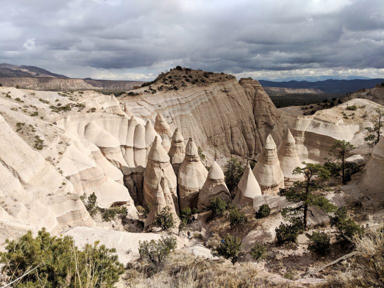 Looking down on the Tent Rocks from above