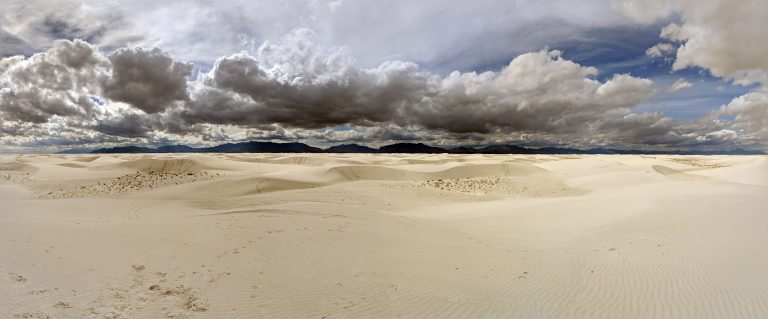 The dunes of White Sands National Monument