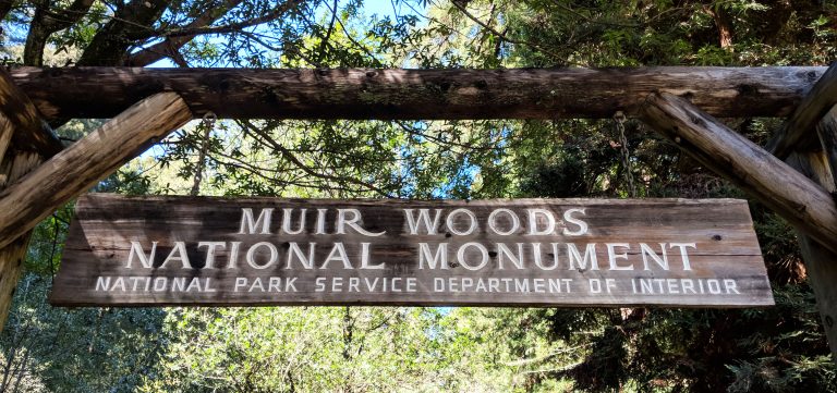 Muir Woods national monument sign