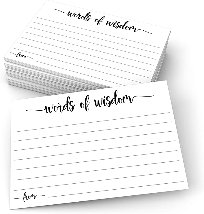 Airbnb Guest Book Idea 3 - Words of Wisdom Cards