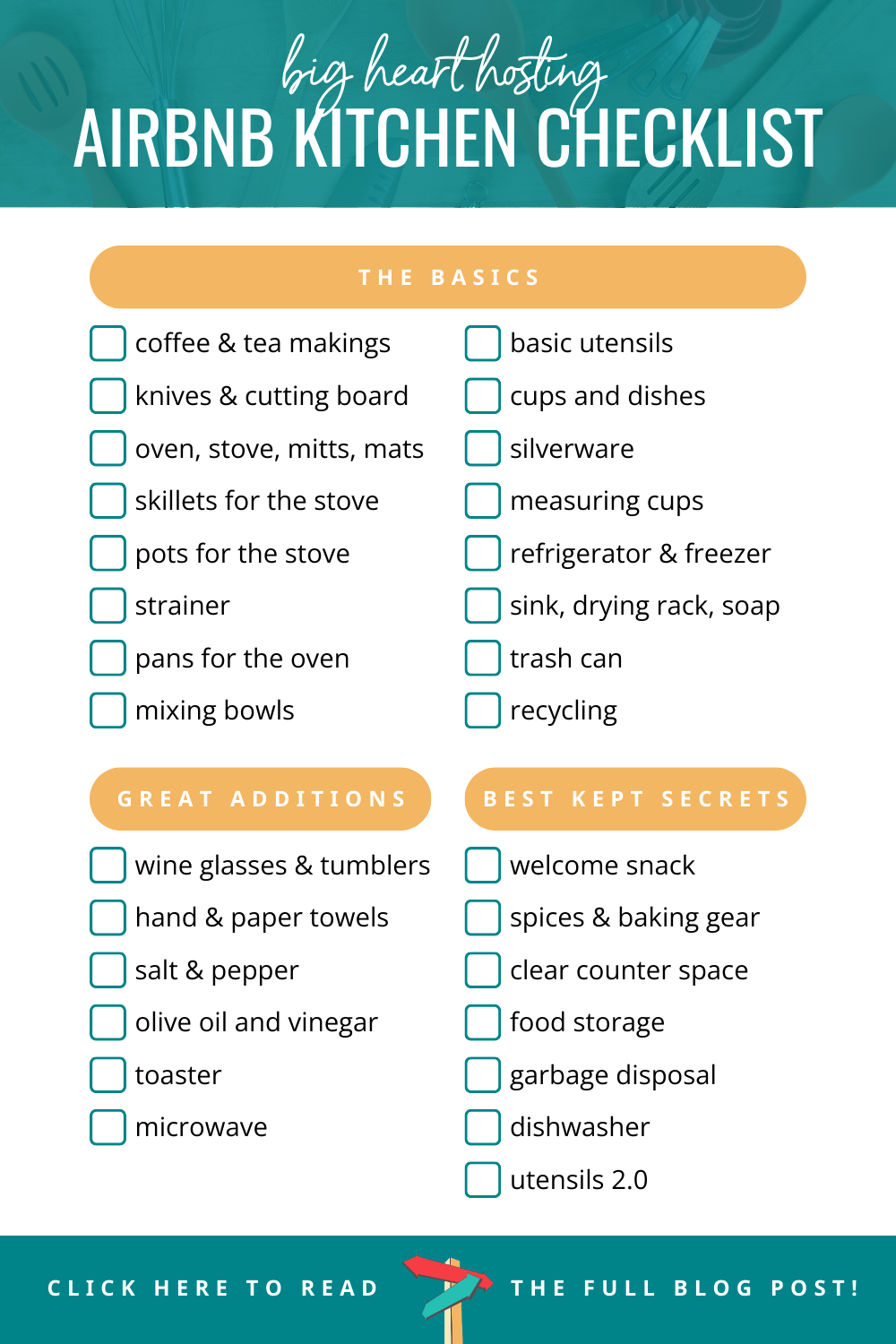 Kitchen Essentials Checklist 